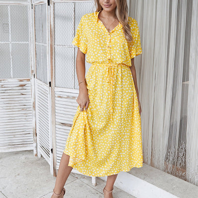 Elegantes Damenkleid mit Leopardenmuster