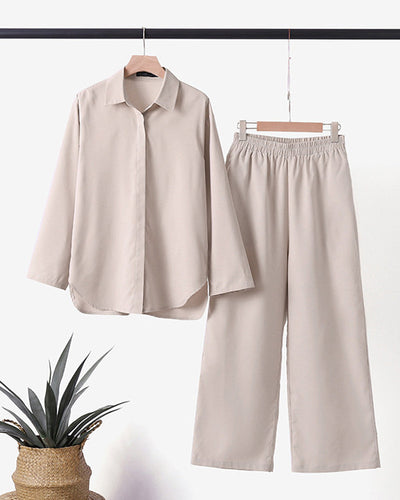 Bequemes Sommer Leinen-Set für Damen