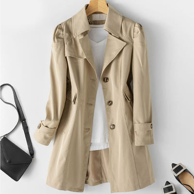 Eleganter Damen Trenchcoat in modischen Farben