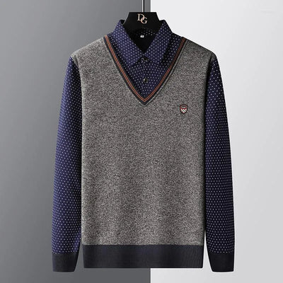 Eleganter Herren Pullover aus Baumwolle