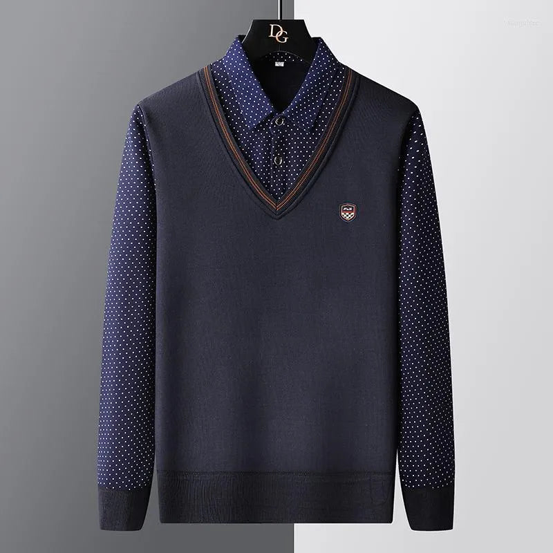 Eleganter Herren Pullover aus Baumwolle