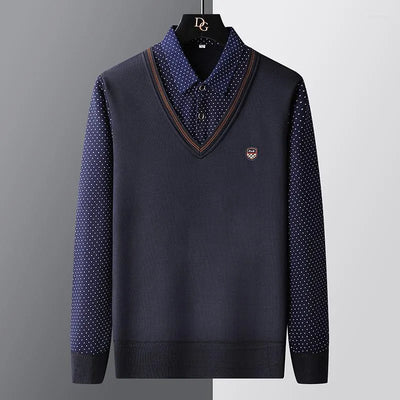 Eleganter Herren Pullover aus Baumwolle
