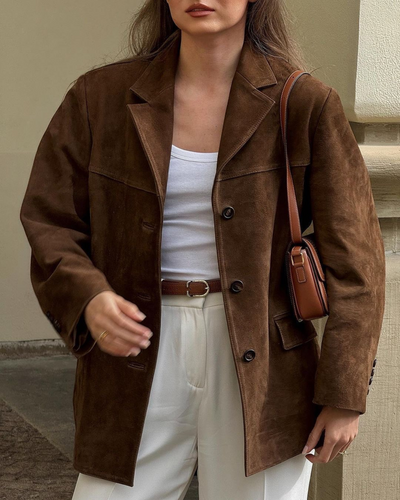 Eleganter Damen Wildleder Blazer