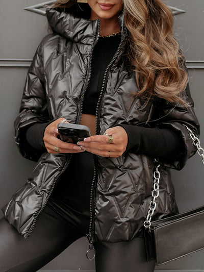 Damen Jacke mit Kapuze für Herbst und Winter