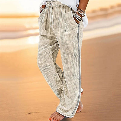Bequeme Herren Baumwolle Freizeithose mit elastischem Bund