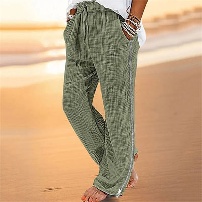 Bequeme Herren Baumwolle Freizeithose mit elastischem Bund