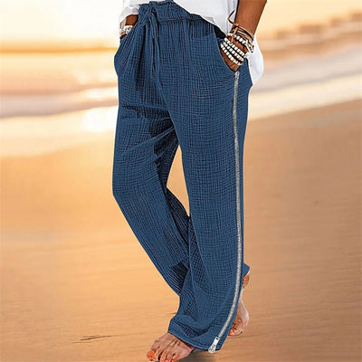 Bequeme Herren Baumwolle Freizeithose mit elastischem Bund