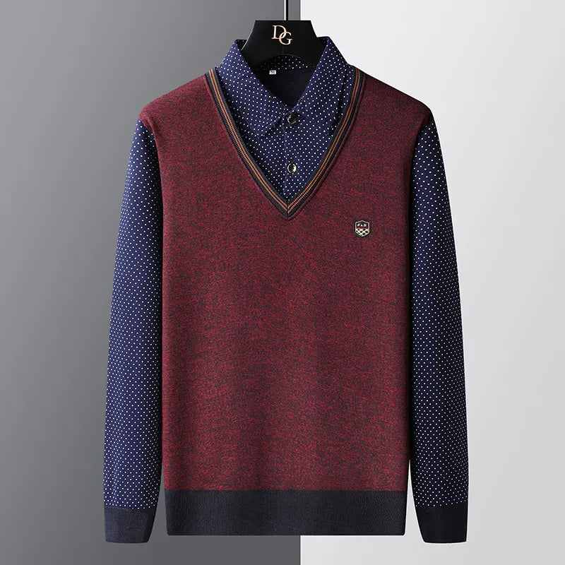 Eleganter Herren Pullover aus Baumwolle