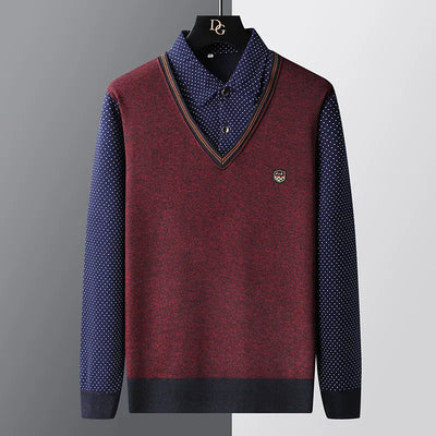 Eleganter Herren Pullover aus Baumwolle