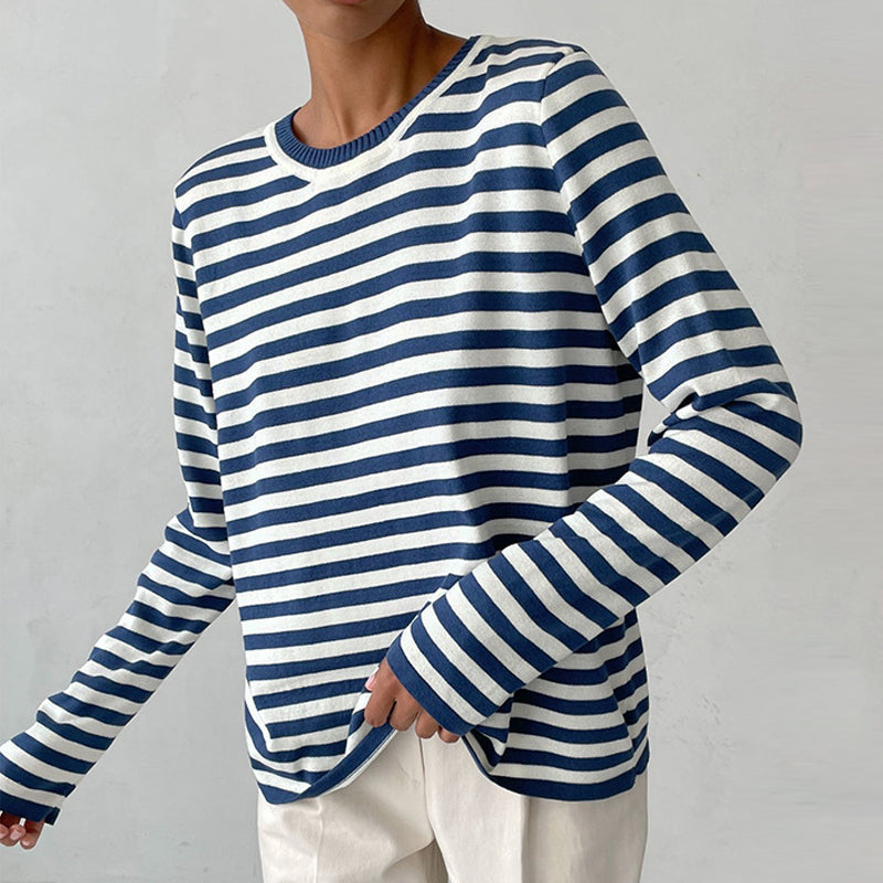 Diana - Elegantes Gestreifter Pullover für Damen