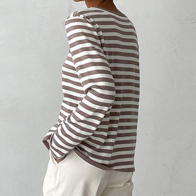 Diana - Elegantes Gestreifter Pullover für Damen