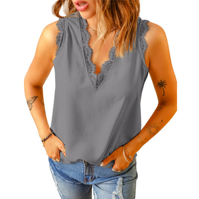 Belu - Elegantes Oberteil mit Spitzenbesatz