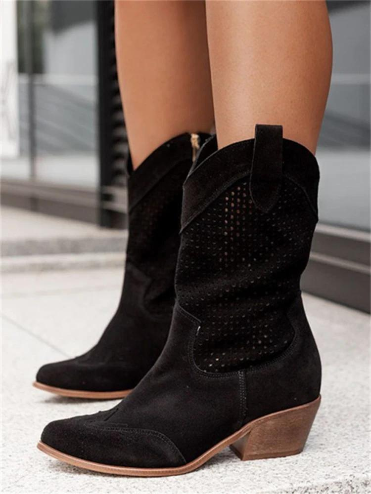 Atmungsaktive Damen-Cowboystiefel