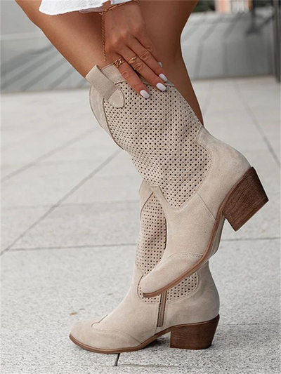 Atmungsaktive Damen-Cowboystiefel