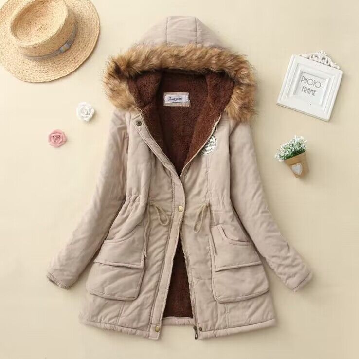 Elegante Damen-Baumwolljacke - gepolstert mit schlanker Passform