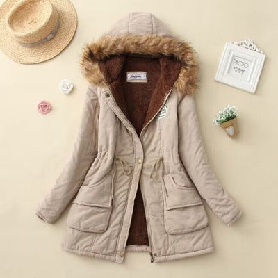 Elegante Damen-Baumwolljacke - gepolstert mit schlanker Passform