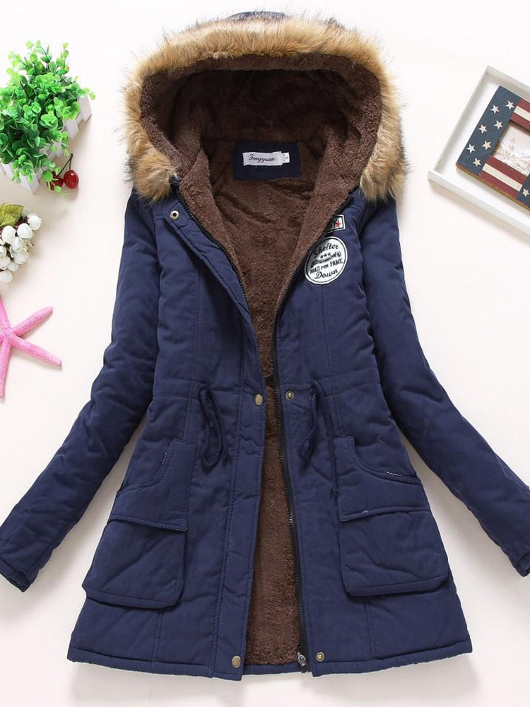 Elegante Damen-Baumwolljacke - gepolstert mit schlanker Passform