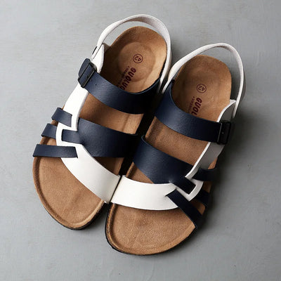 Bequeme Leder Pantoletten Sandalen