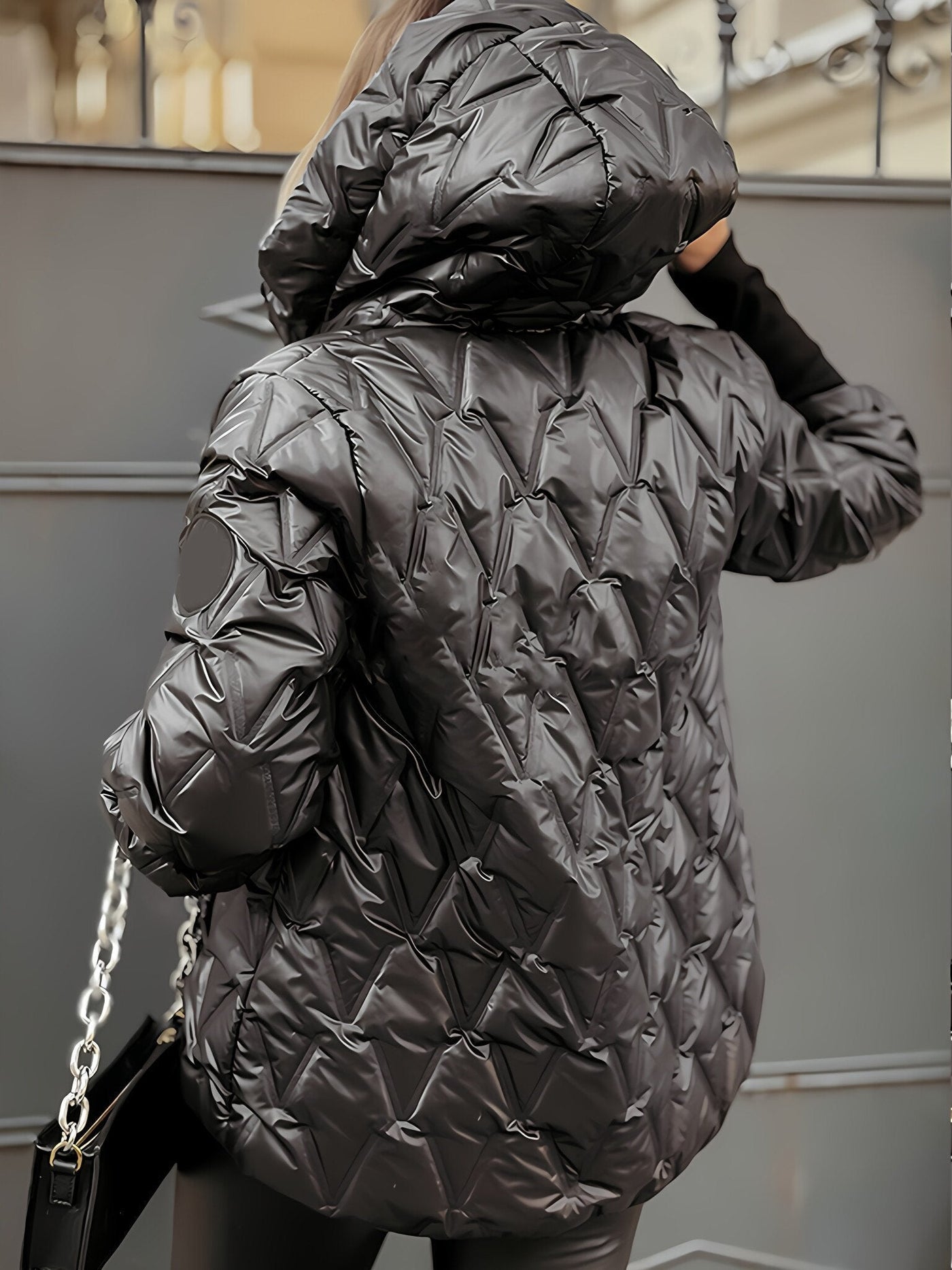 Damen Jacke mit Kapuze für Herbst und Winter