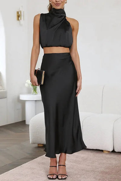 Elegantes Satin-Damenset in vielen Farben