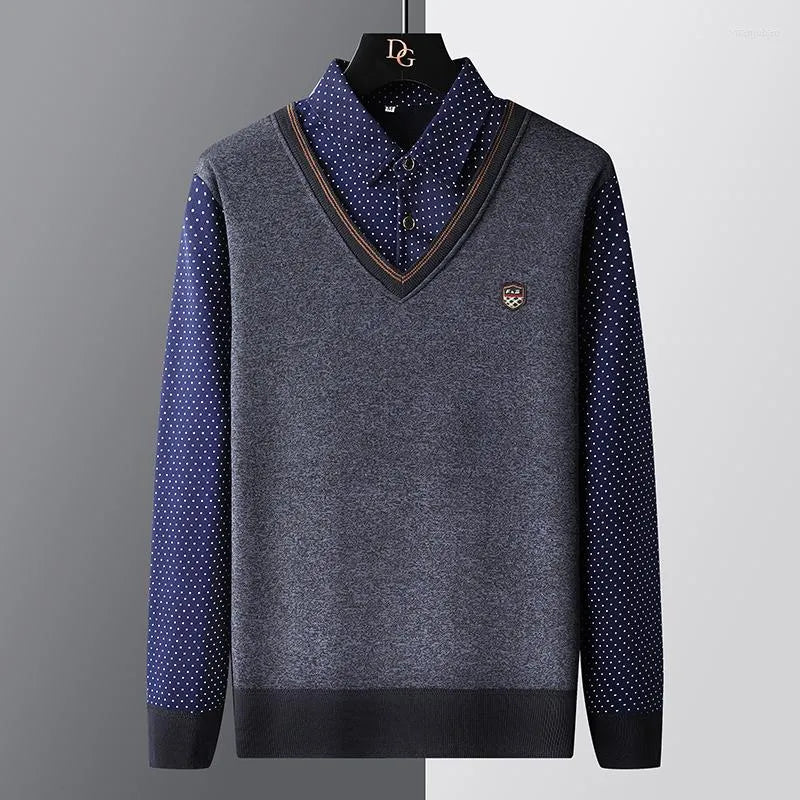 Eleganter Herren Pullover aus Baumwolle
