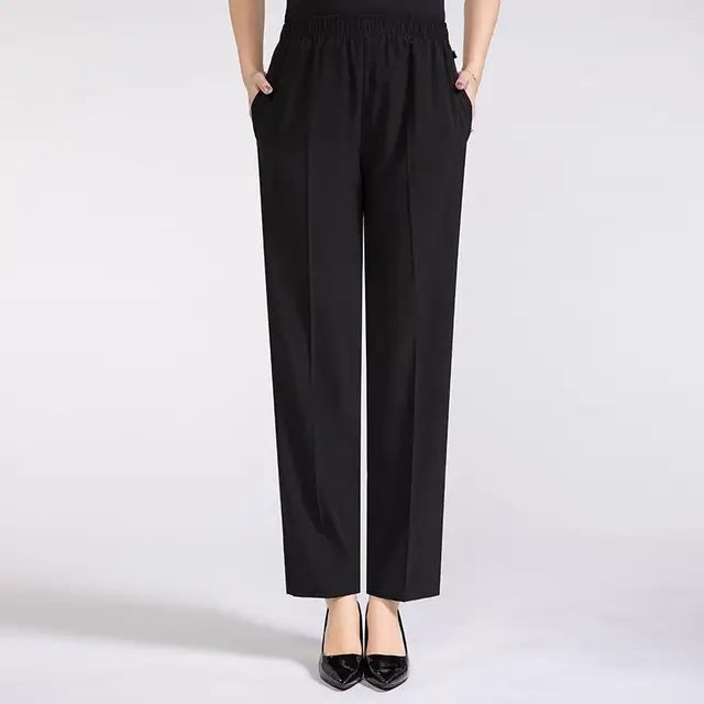 Else - Seidig-leichte Damen Sommerhose mit hohem Bund
