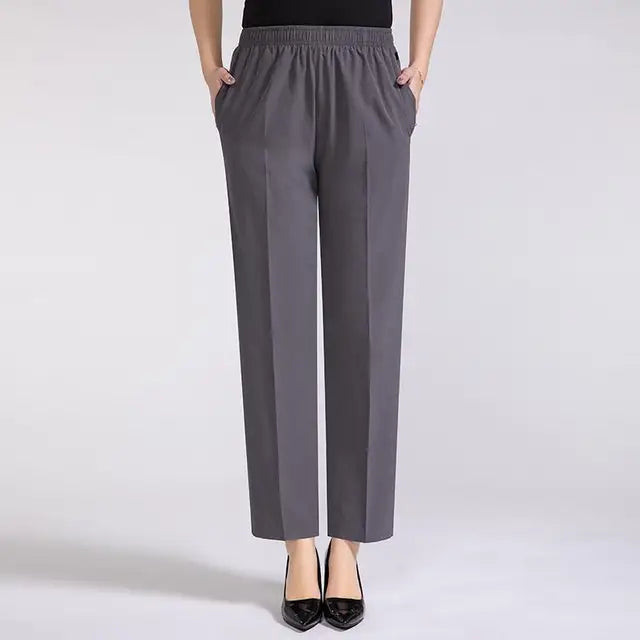 Else - Seidig-leichte Damen Sommerhose mit hohem Bund