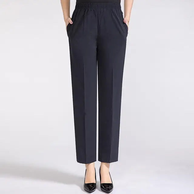 Else - Seidig-leichte Damen Sommerhose mit hohem Bund