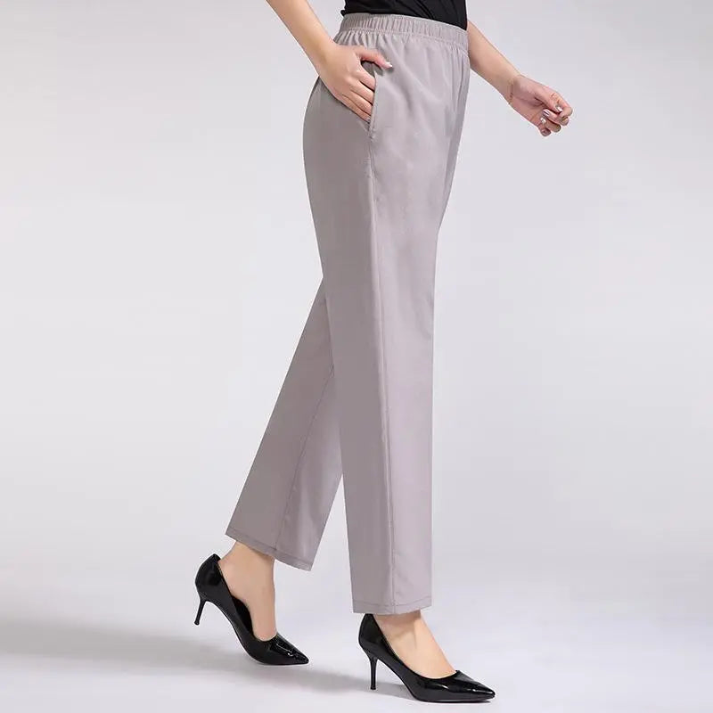 Else - Seidig-leichte Damen Sommerhose mit hohem Bund