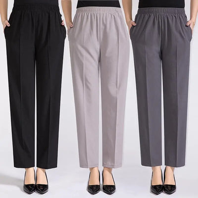Else - Seidig-leichte Damen Sommerhose mit hohem Bund