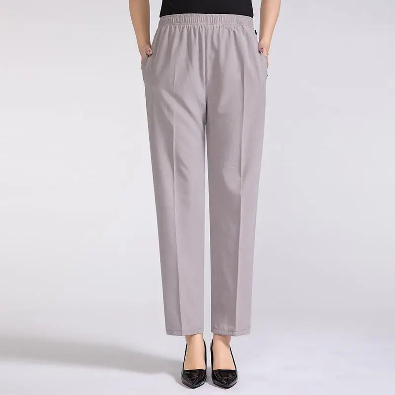 Else - Seidig-leichte Damen Sommerhose mit hohem Bund