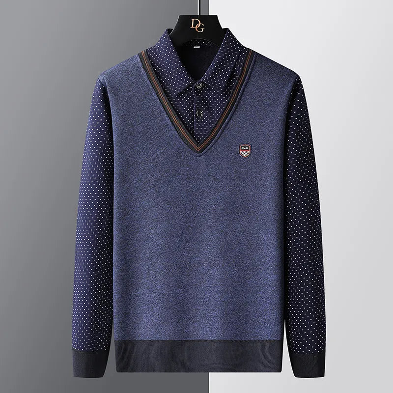Eleganter Herren Pullover aus Baumwolle