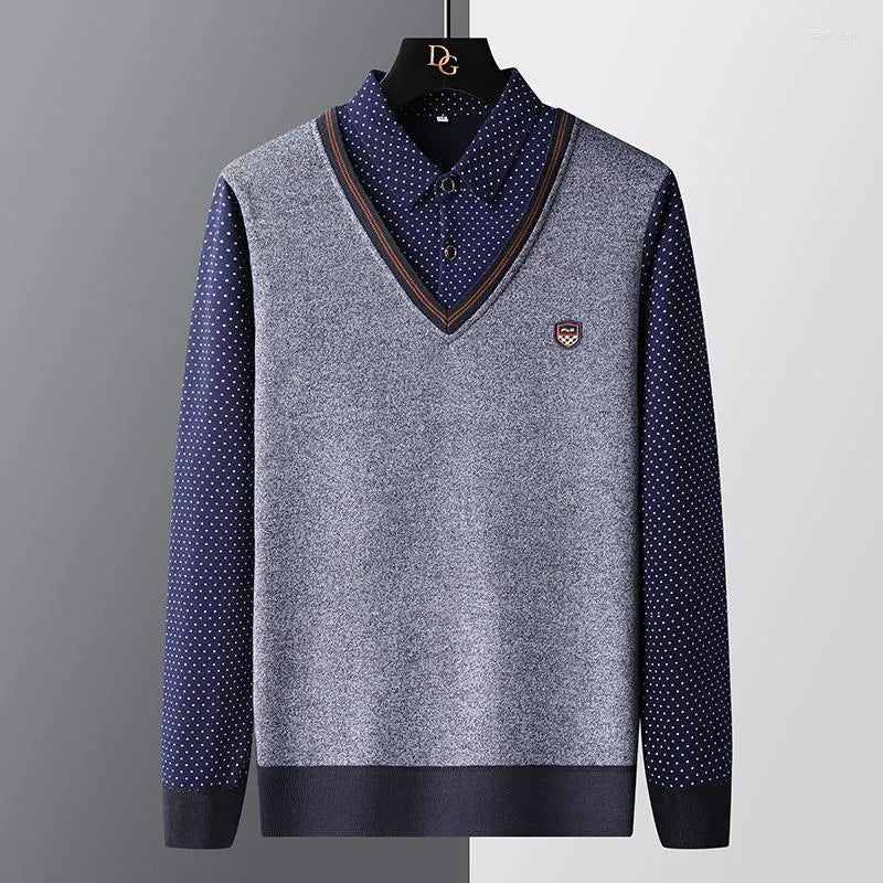 Eleganter Herren Pullover aus Baumwolle