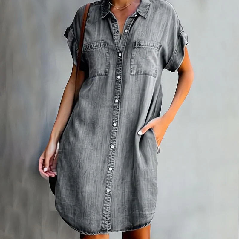 Amalia - Komfortables Denim Kleid für Damen