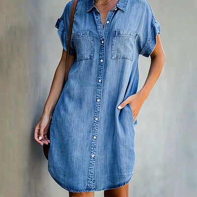 Amalia - Komfortables Denim Kleid für Damen