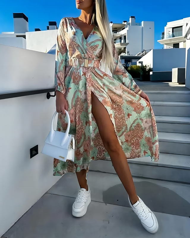 Alena - Langärmeliges Midikleid für Damen