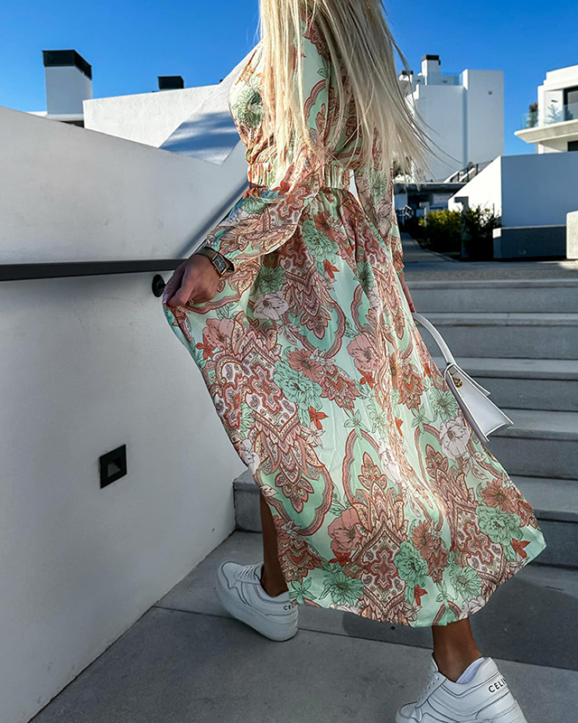 Alena - Langärmeliges Midikleid für Damen
