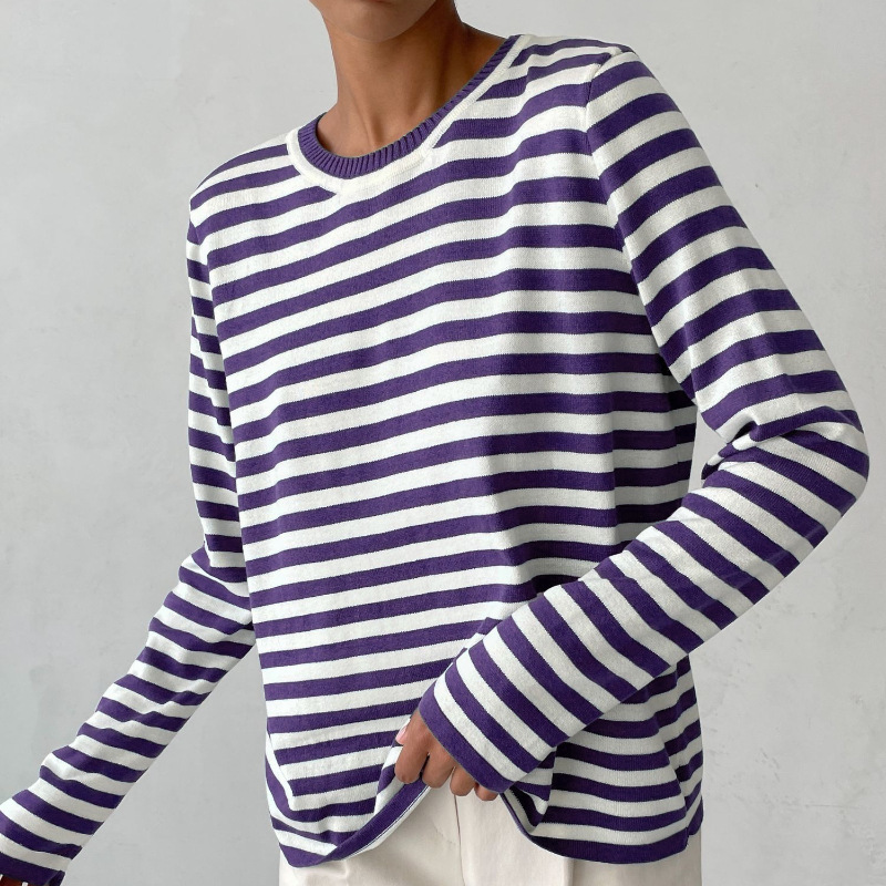 Diana - Elegantes Gestreifter Pullover für Damen