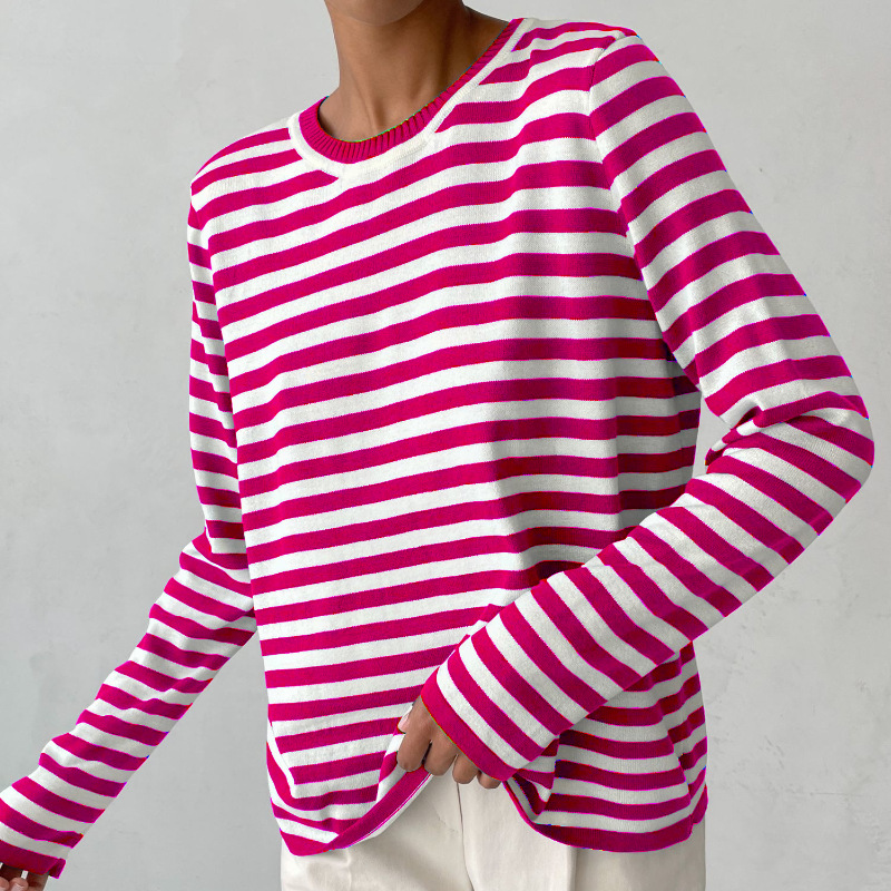 Diana - Elegantes Gestreifter Pullover für Damen
