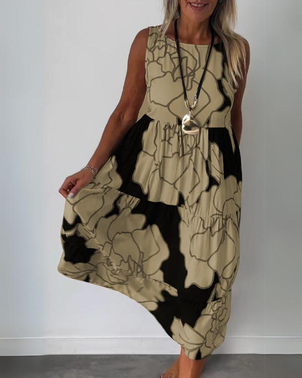 Emilia - Komfortables Ärmelloses Sommerkleid für Damen
