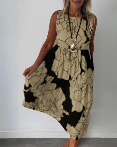 Emilia - Komfortables Ärmelloses Sommerkleid für Damen