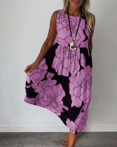 Emilia - Komfortables Ärmelloses Sommerkleid für Damen