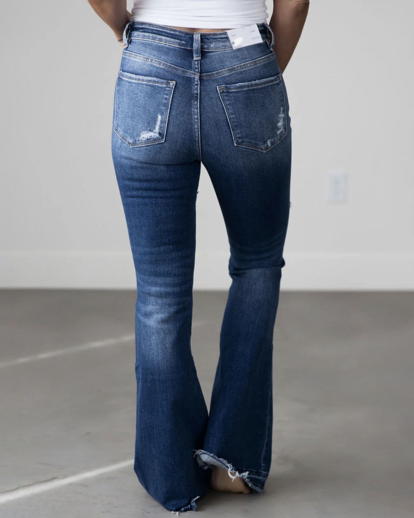 Dina - Damen Bootcut Schlaghose mit hohem Bund