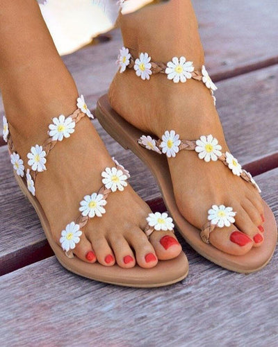 Dora - Super süße Damen Blumen Sandalen