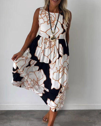 Emilia - Komfortables Ärmelloses Sommerkleid für Damen