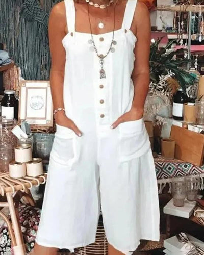 Carolina - Leinen-Baumwoll-Jumpsuit für Damen