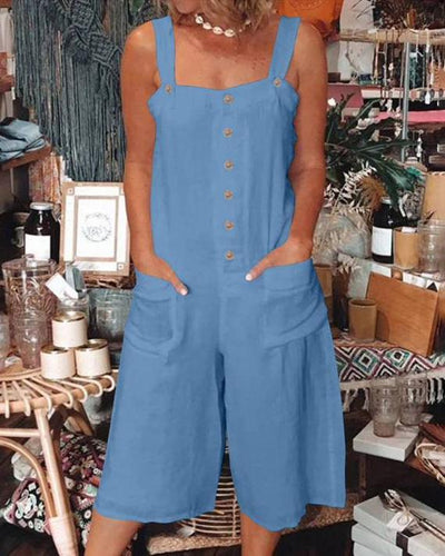 Carolina - Leinen-Baumwoll-Jumpsuit für Damen