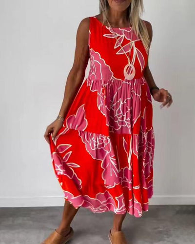 Emilia - Komfortables Ärmelloses Sommerkleid für Damen