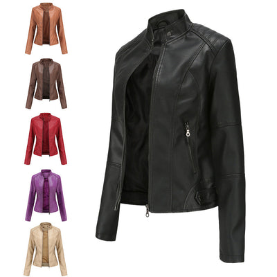 Damen Biker Lederjacke