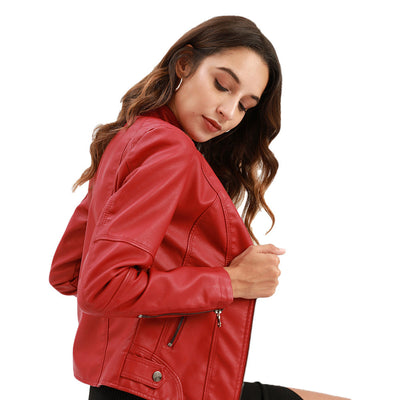 Damen Biker Lederjacke